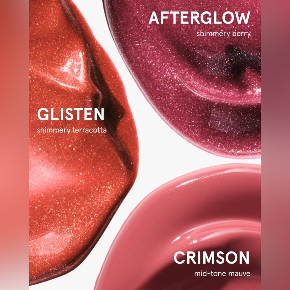 Glossier Mini Cloud Paint Trio in Shimmer Terracotta and Mauve NIB - Picture 3 of 5